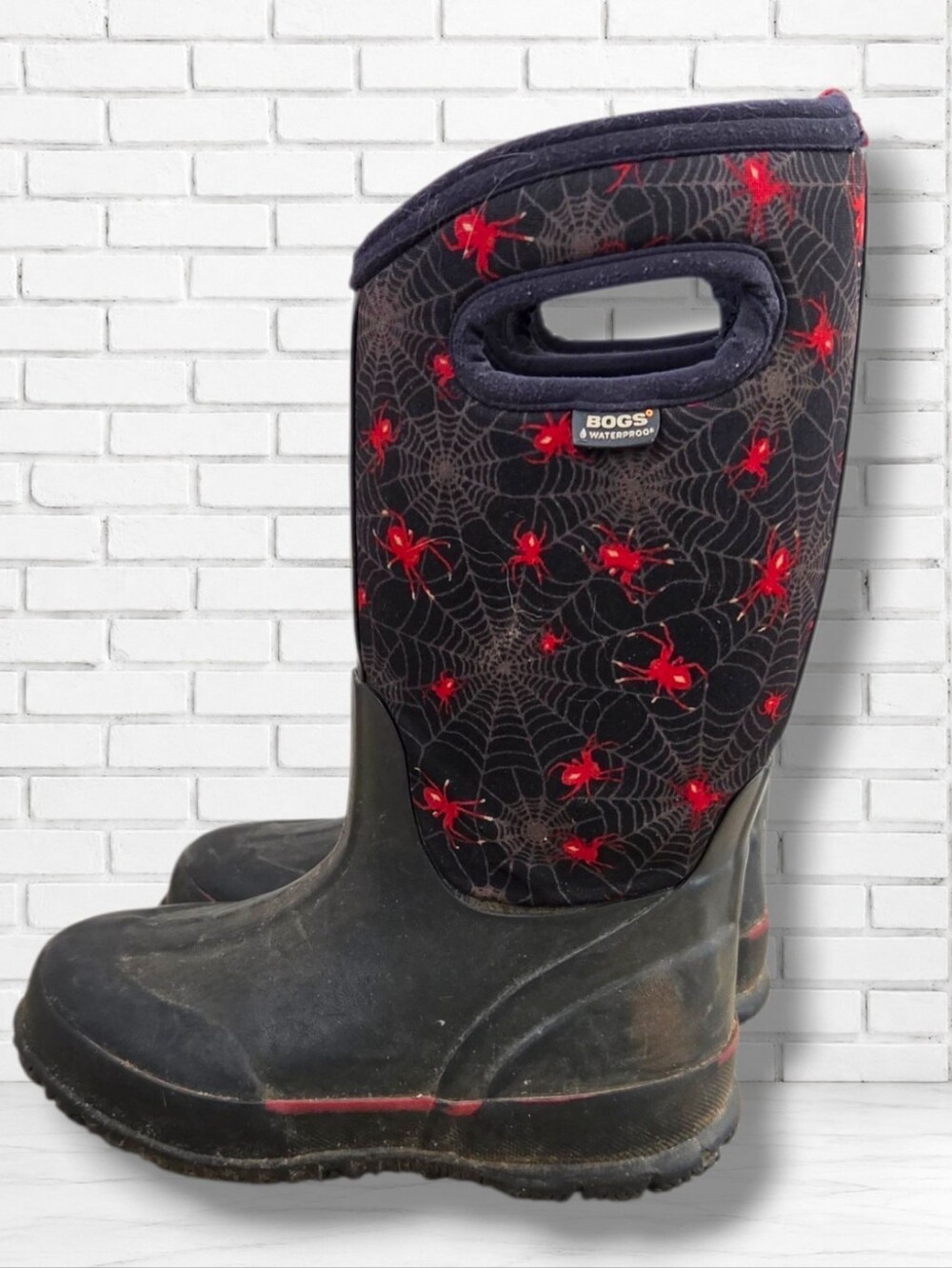 Bogs Size 11 T Classic High Spiders Creepy Crawl Kids' Insulated Boots